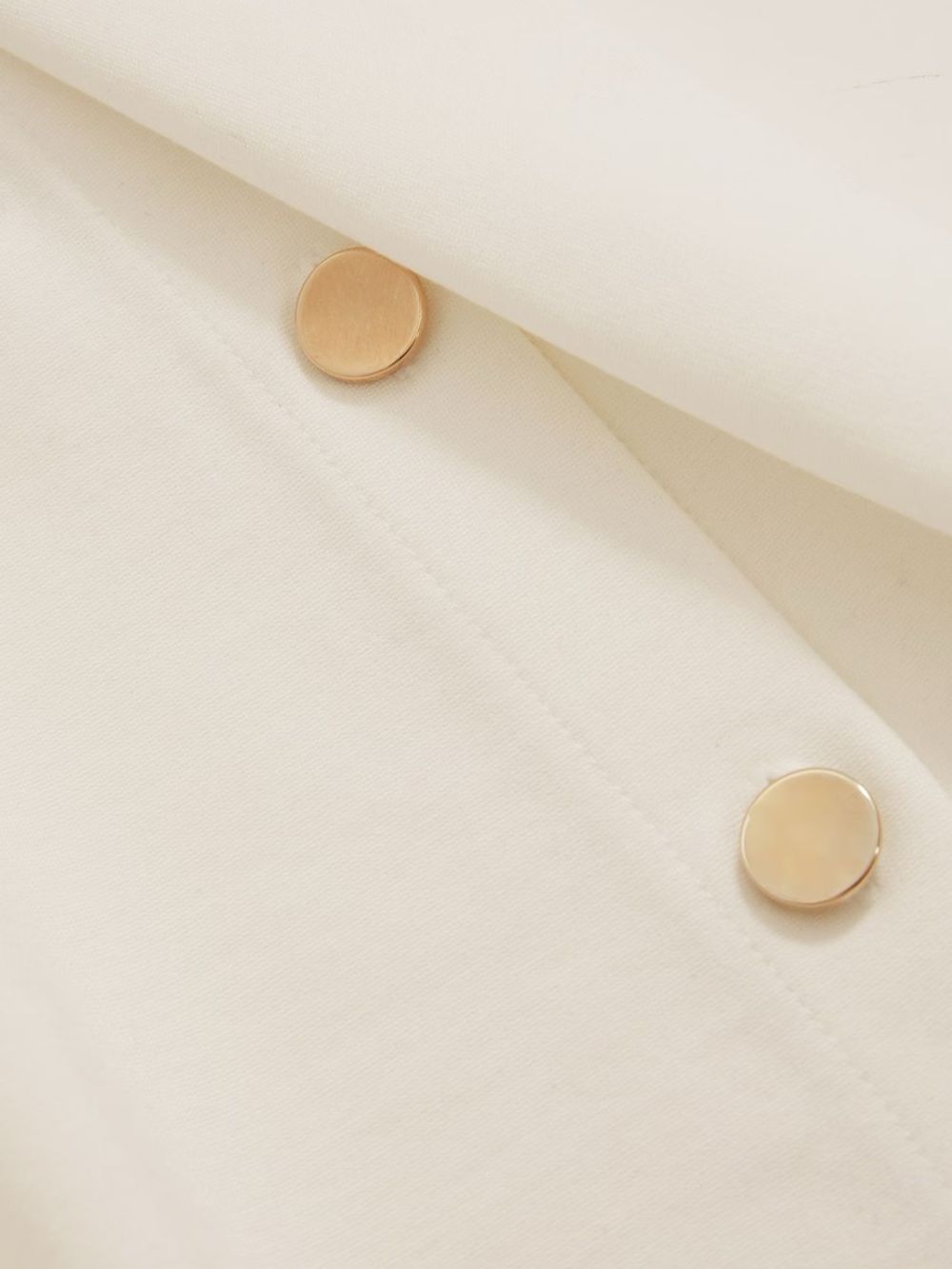 NWT - Reiss Cream Button-Side Tank Top - Picture 5 of 12